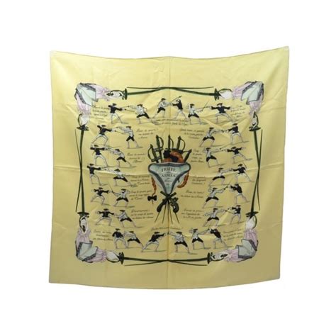 foulard hermes traite des armes grygkar carre 90 cm